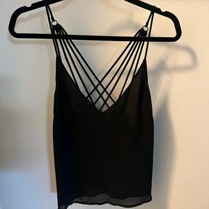 Black tank top